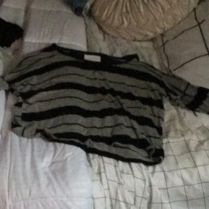 Wide neck long sleeve